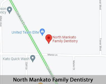 Map image for Invisalign vs Traditional Braces in North Mankato, MN